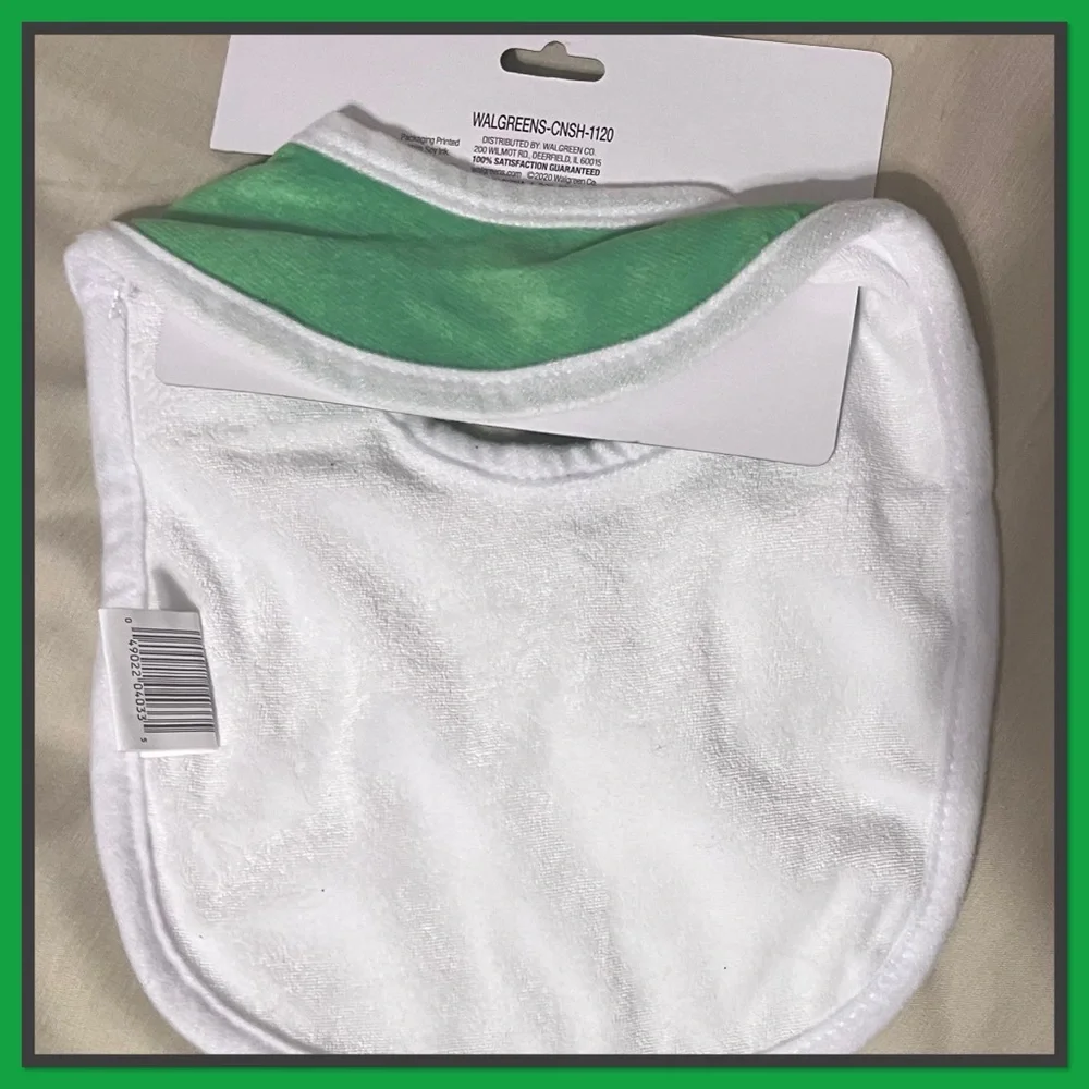 Green Baby Bib - St. Patrick's Day